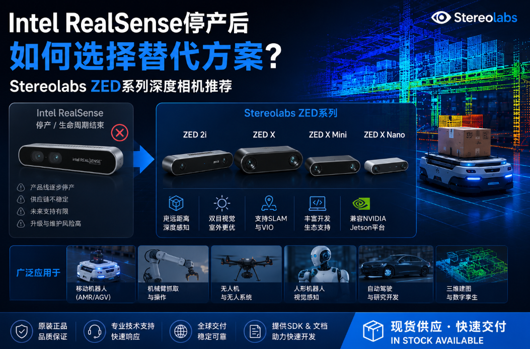 Stereolabs ZED系列深度相機