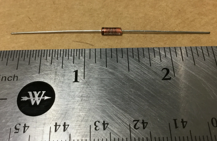 MICROSEMI JAN1N750A齊納二極管,雙端子,4.7V,5%,DO-35