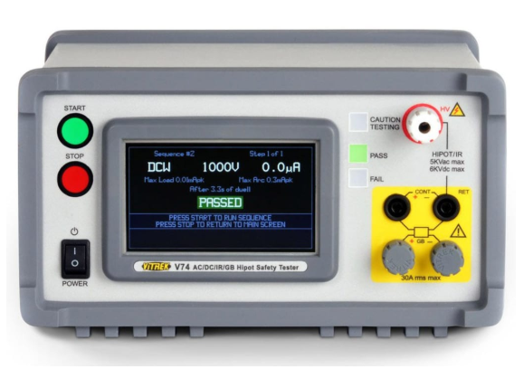 Vitrek V74多功能電氣安全測試儀|AC/DC耐壓·絕緣電阻·接地連接6合1綜合測試系統(tǒng)