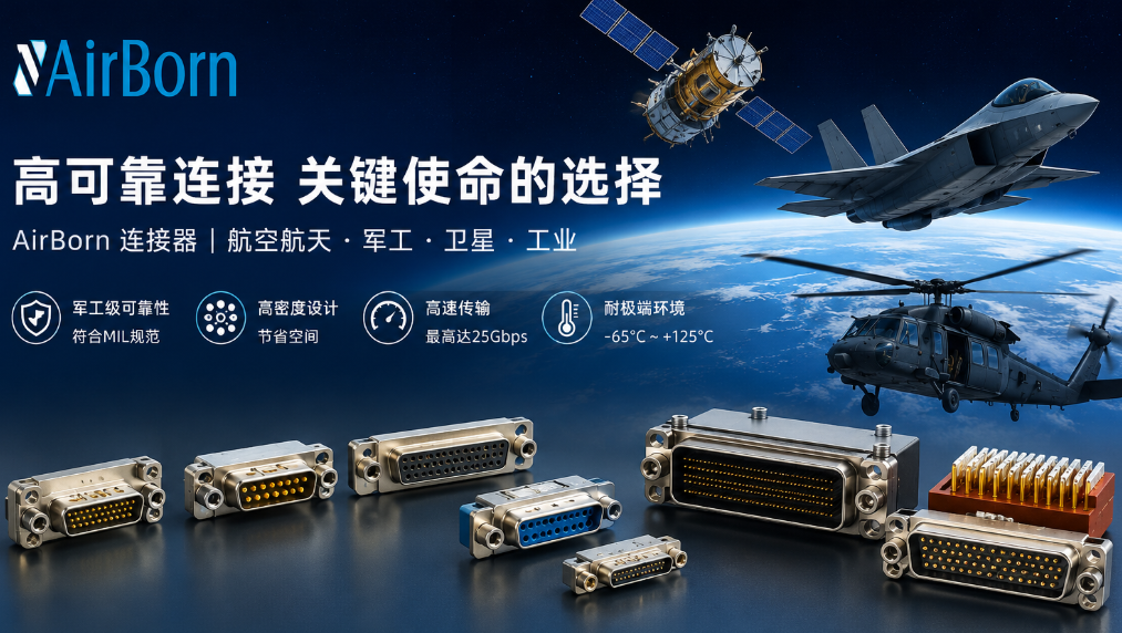 AirBorn連接器品牌介紹：航空航天與軍工高可靠連接器解決方案